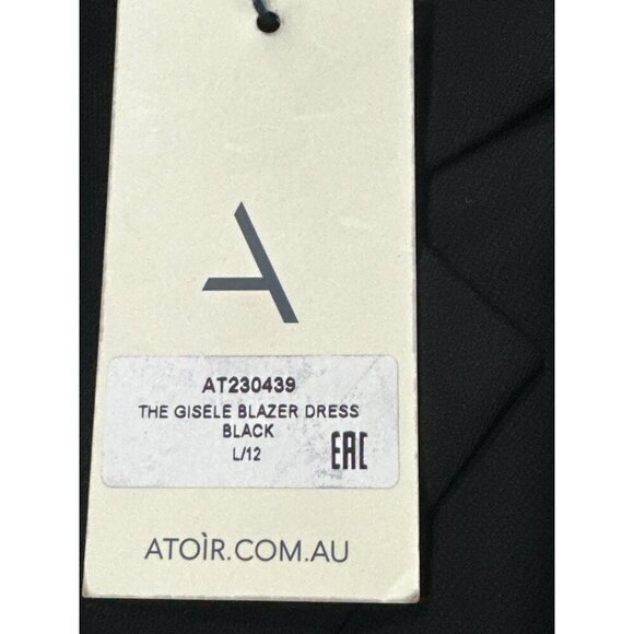 Atoir The Gisele Blazer Dress in Black Large New Womens Jacket Mini Cocktail - Picture 10 of 15